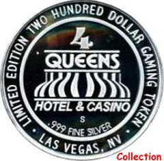 -200 Four Queens Queen of Hearts  silver rev.